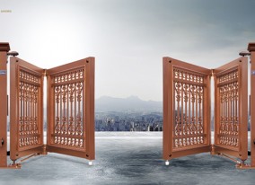 智能懸折門938-A2（紅古鋼).